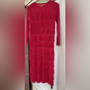 Hot Pink Fringe Dress 🩷